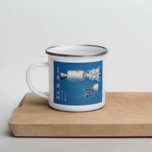 Load image into Gallery viewer, Vintage Spacecraft Enamel Mug